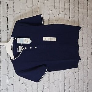 Baseball style short sleeve tee